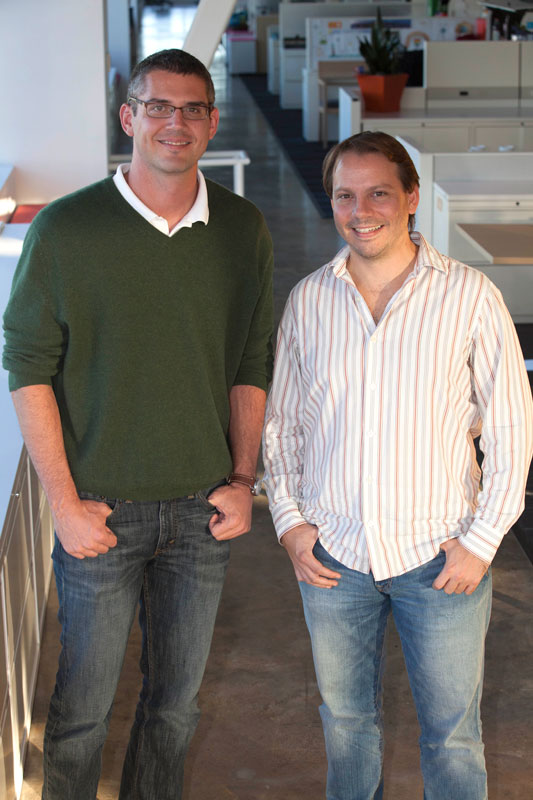 Judd Lyon (left) and Sebastián Brocher (right), co-founders of teclatam